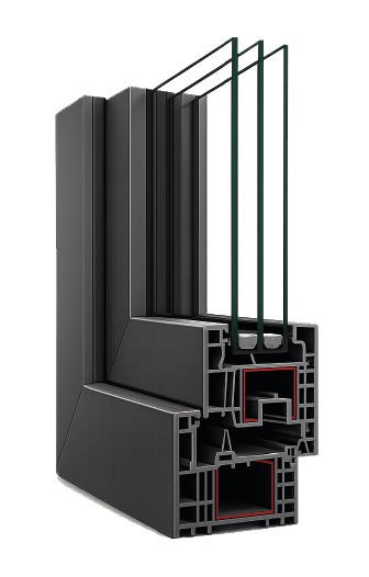 spaccato finestra in pvc GC infissi
